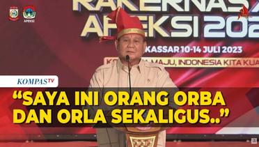Kelakar Prabowo Saat Bahas Indonesia Timur di Apeksi: Saya Orba dan Orla Sekaligus