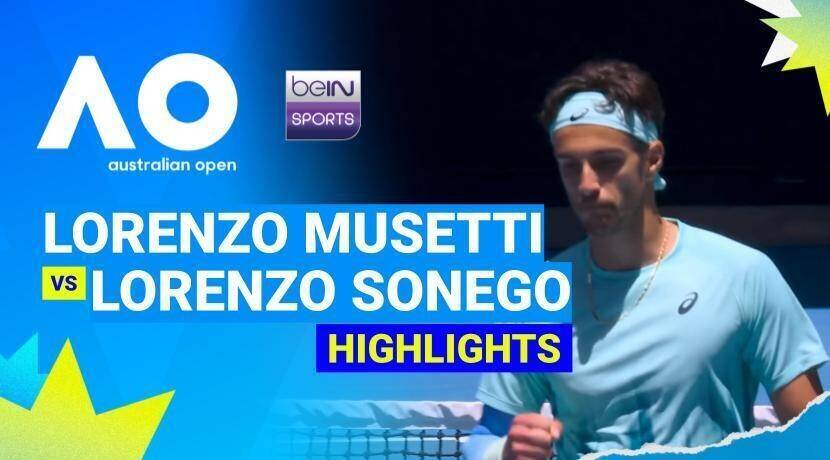 Lorenzo Musetti (ITA) vs Lorenzo Sonego (ITA) - Men's Singles Round 2 | Australian Open 2026