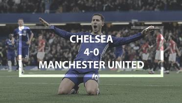 Chelsea Vs MU 4-0: Hazard dkk Hancurkan MU di Stamford Bridge