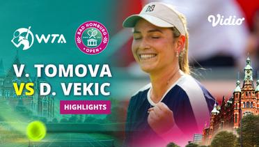Semifinal: Viktorija Tomova vs Donna Vekic - Highlights | WTA Bad Homburg Open 2024