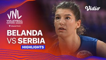 Belanda vs Serbia - Highlights | Women's Volleyball Nations League 2024