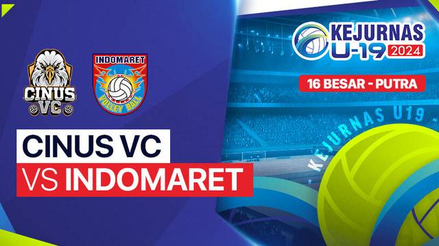Putra: CINUS VC vs Indomaret - Babak 16 Besar - Full Match | Kejurnas Bola Voli Antarklub U-19 2024