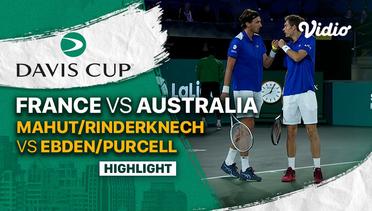 Highlights | Grup C: France vs Australia | Mahut/Rinderknech vs Ebden/Purcell | Davis Cup 2022