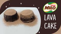 Cara membuat Milo lava cake ala rumahan, mudah dan rasanya enak!