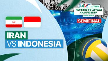 Semifinal: Iran vs Indonesia - Full Match | 22nd Asian Men's U-20 Volleyball Championship