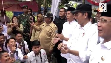'Meraih Bintang' Versi Siswa SMP Lombok di Depan Jokowi