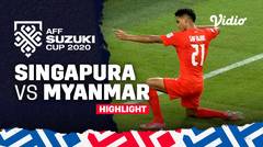 Highlight - Singapura vs Myanmar | AFF Suzuki Cup 2020