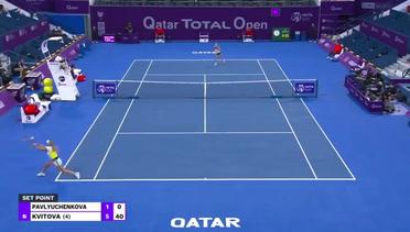 Match Highlights | Petra Kvitova 2 vs 0 Anastasia Pavlyuchenkova | WTA Qatar Total Open 2021