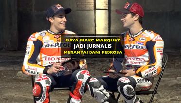 Bak Seorang Jurnalis MotoGP, Marc Marquez Mewawancarai Dani Pedrosa