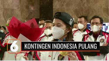 Rombongan Terakhir Kontingen Olimpiade Tokyo Tiba di Indonesia | Liputan 6