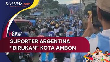 Argentina Masuk Final, Ribuan Pendukung Fanatik Konvoi di Kota Ambon