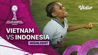 Highlight - Vietnam vs Indonesia | AFF U-18 Women's Championship 2022