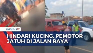 Kronologi Pemotor Jatuh di Jalan Jembatan Musi 4 Palembang!