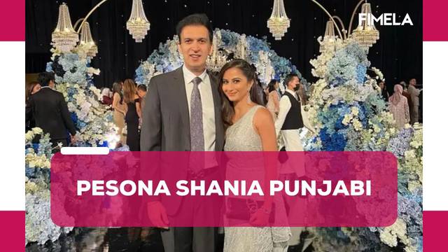 6 Pesona Shania Punjabi Istri Manoj Punjabi di Resepsi Pernikahan Beby Tsabina