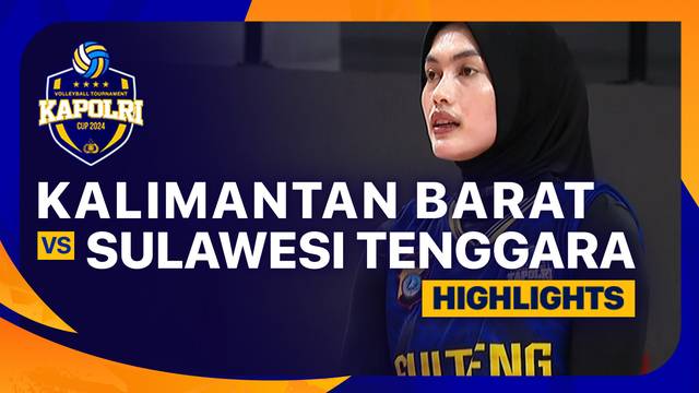 Putri: Kalimantan Barat vs Sulawesi Tengah - Semifinal - Highlights | Kapolri Cup 2024