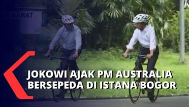 Potret Kebersamaan Jokowi dan PM Australia, Bersepeda Keliling Kebun Raya Bogor!