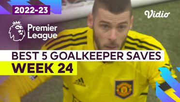 5 Aksi Kiper Terbaik | Matchweek 24 | Premier League 2022/23