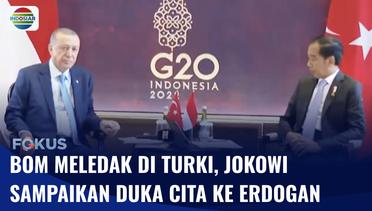 Presiden Jokowi Sampaikan Duka Cita Langsung pada Presiden Turki Atas Serangan Bom di Istanbul | Fokus