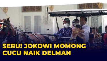 Momen Presiden Jokowi Momong Cucu Naik Delman di Yogya!