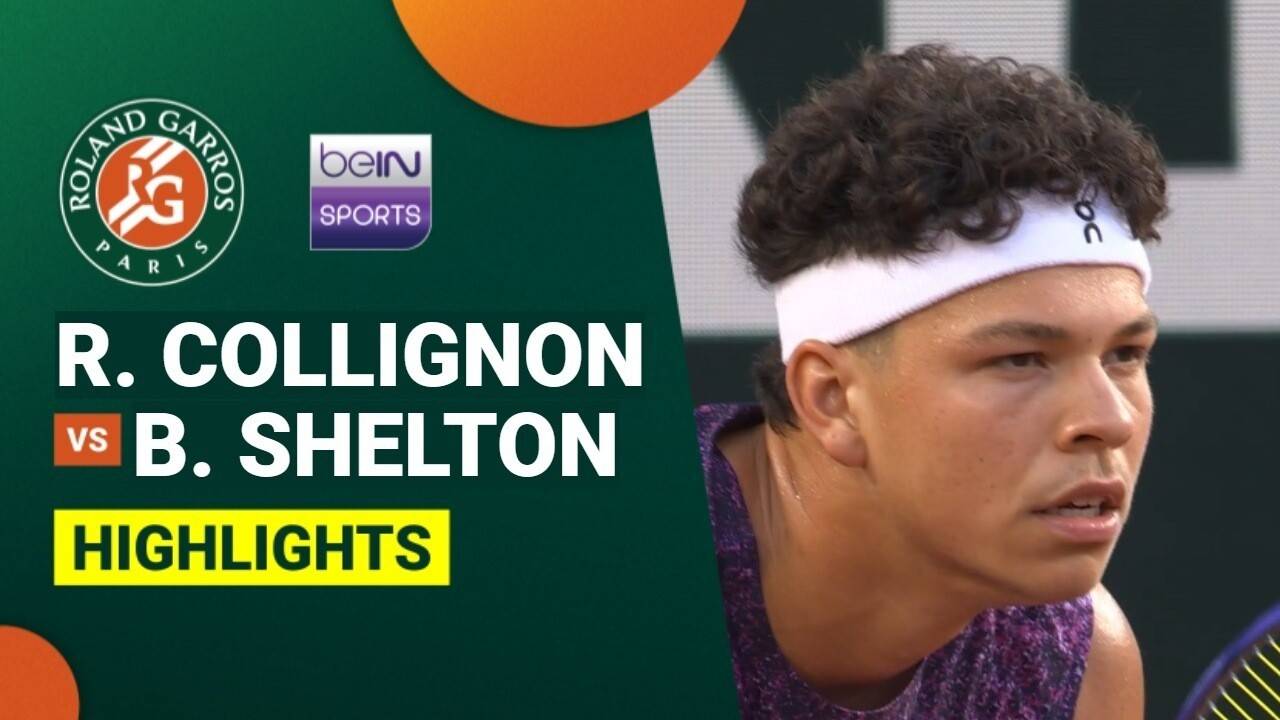 Raphael Collignon vs Ben Shelton - Highlight | Roland Garros 2026