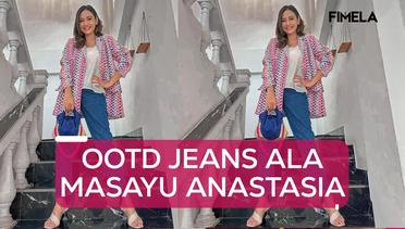 6 OOTD Masayu Anastasia, Pakai Jeans Tampil Cantik dengan Mudah