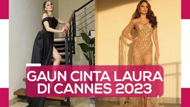 Cinta Laura Tampil Cantik dengan Gaun Belahan Paha Tinggi