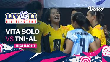 Highlights | Vita Solo vs TNI - AL | Livoli Divisi Utama Putri 2022