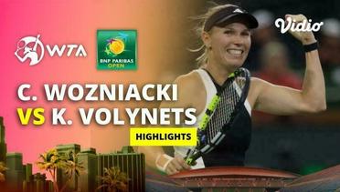 Caroline Wozniacki vs Katie Volynets - Highlights | WTA BNP Paribas Open 2024