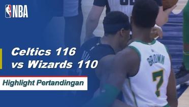 NBA | Cuplikan Hasil Pertandingan : Celtics 116 Vs Wizards 110