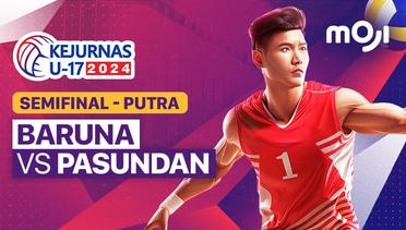 Semifinal Putra: Baruna vs Pasundan - Full Match | Kejurnas Bola Voli Antarklub U-17 2024