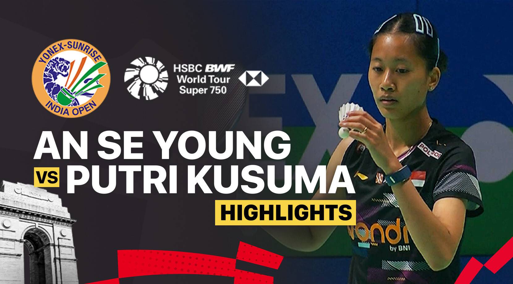An Se Young (KOR) vs Putri Kusuma Wardani (INA) - Women's Singles Quarterfinal | YONEX-SUNRISE India Open 2026