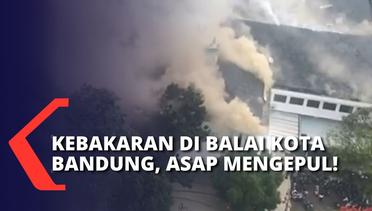 Kebakaran di Kompleks Balai Kota Bandung, Asap Mengepul dari Gedung Bapelitbang!