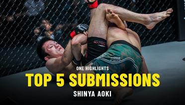 Shinya Aoki’s Top 5 Submissions - ONE Highlights