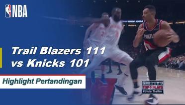 NBA I Cuplikan Pertandingan NBA : Trail Blazers 111, Knicks 101