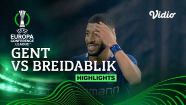 Gent vs Breidablik - Highlights | UEFA Europa Conference League 2023/24