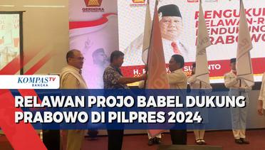 Relawan Projo Babel Deklarasi Dukung Prabowo di Pilpres 2024