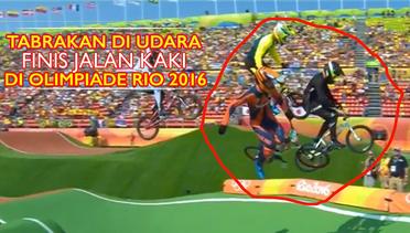 Insiden Mengerikan Hingga Finis Menenteng Sepeda BMX di Olimpiade Rio 2016