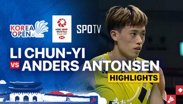 Lin Chun-Yi (TPE) vs Anders Antonsen (DEN) - Highlights | Korea Open 2024 - Men's Singles