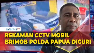 Rekaman CCTV Mobil Brimob Polda Papua Dicuri