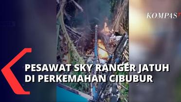 Pesawat Sky Ranger Tabrak Pohon Pisang dan Jatuh Terbakar di Perkemahan Cibubur