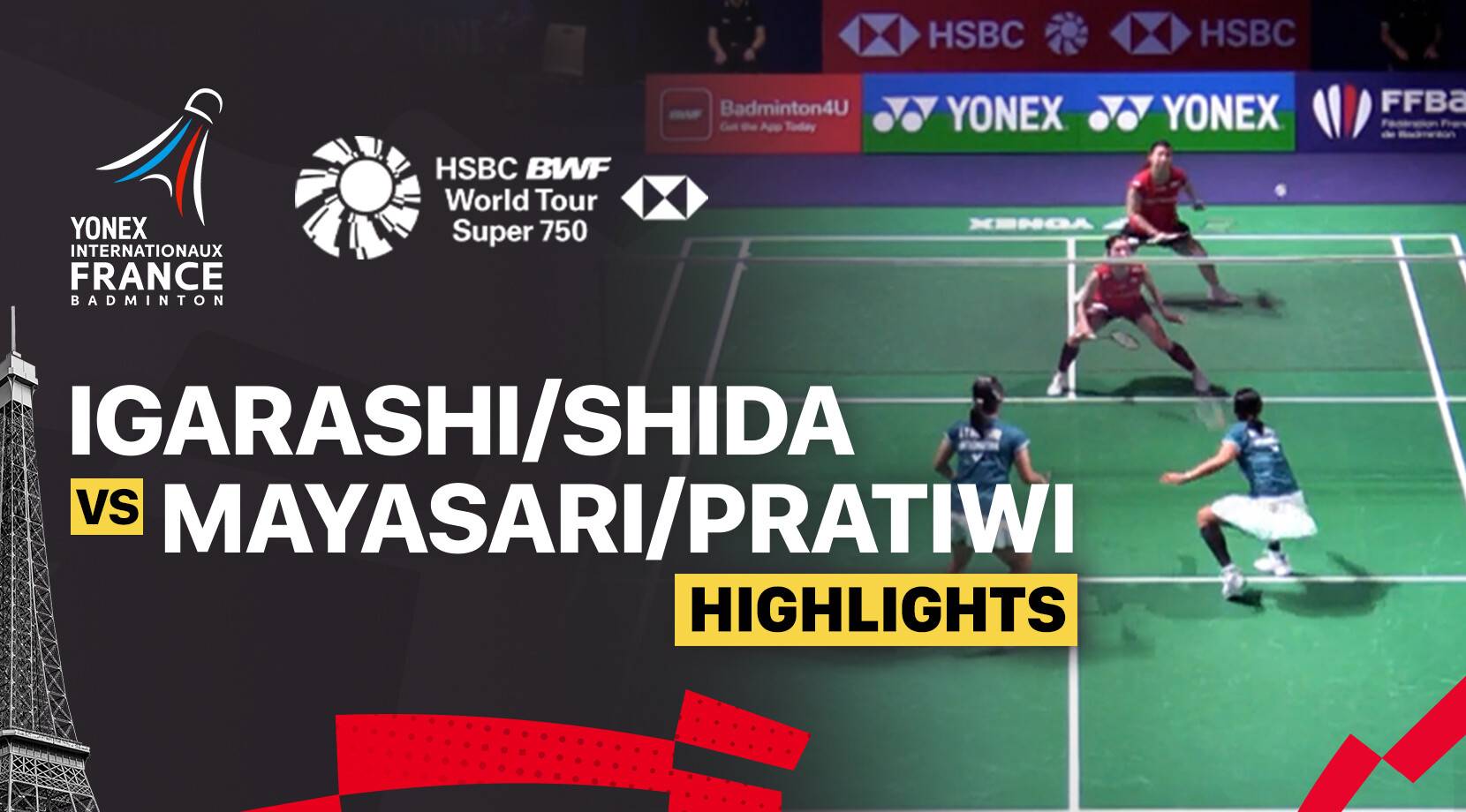Arisa Igarashi/Chiharu Shida (JPN) vs Lanny Tria Mayasari/Amallia Cahaya Pratiwi (INA) - Women's Doubles Round of 16 | YONEX French Open 2025