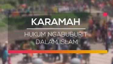 Hukum Ngabuburit Dalam Islam - Karamah