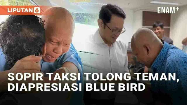 Viral Aksi Heroik Sopir Taksi Tolong Teman Kena Angin Duduk, Blue Bird Beri Penghargaan