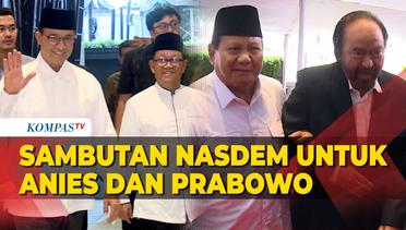 Menengok Sambutan Surya Paloh untuk Prabowo dan Anies di NasDem Tower