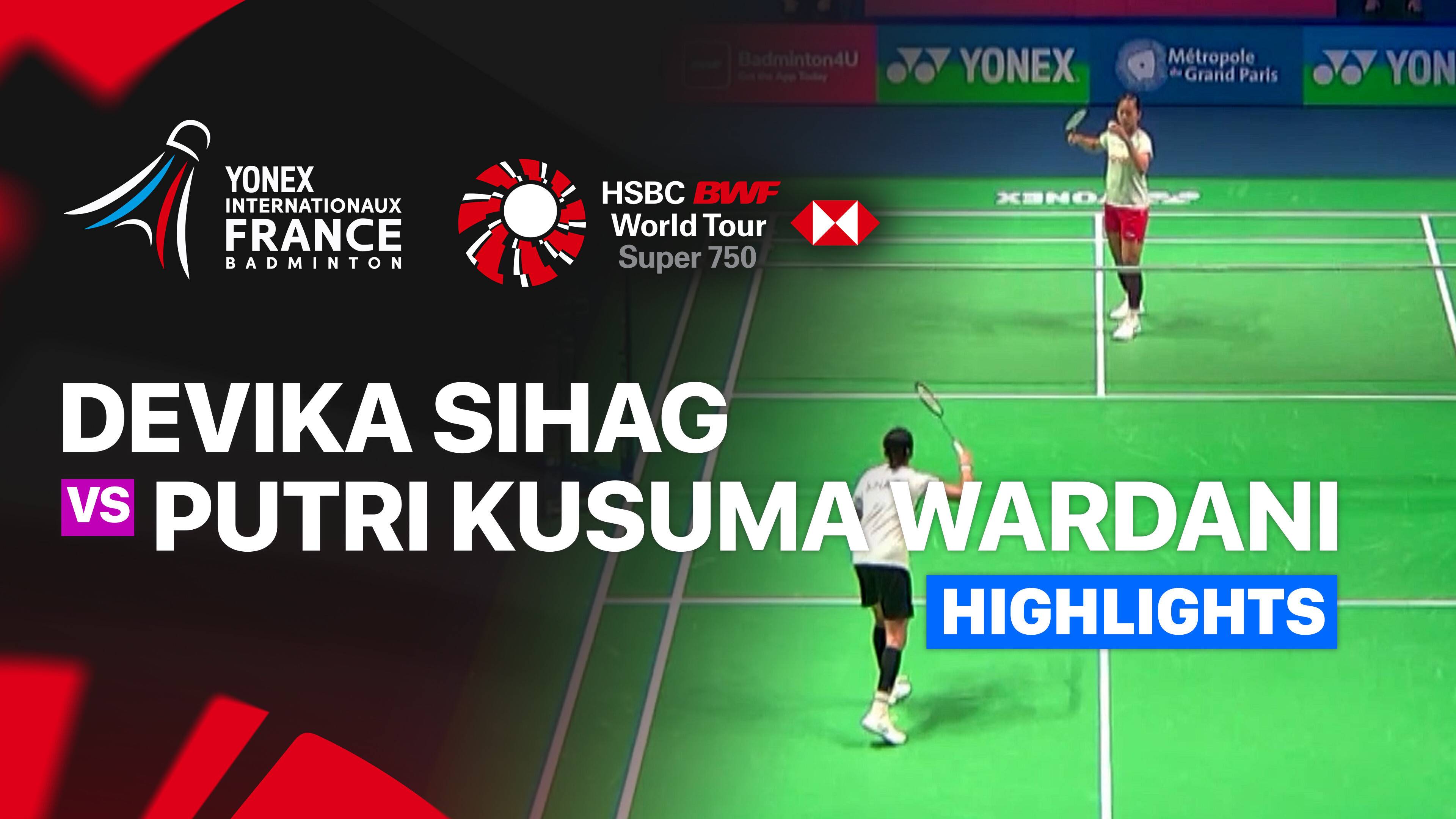 Devika Sihag (IND) vs Putri Kusuma Wardani (INA) - Women's Singles Round of 32 | YONEX French Open 2026