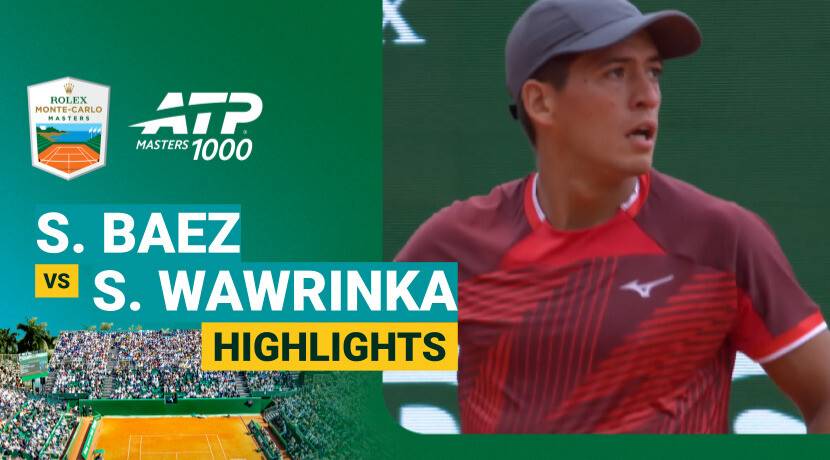 Sebastian Baez vs Stan Wawrinka - Round 1 (Court Rainier III) | ATP 1000: Rolex Monte-Carlo Masters 2026
