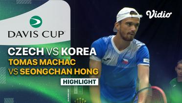 Highlights | Czech Republic (Tomas Machac) vs Korea Republic (Seongchan Hong) | Davis Cup 2023