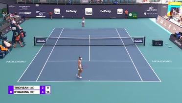 Quarter Final: Martina Trevisan vs Elena Rybakina - Highlights | WTA Miami Open 2023