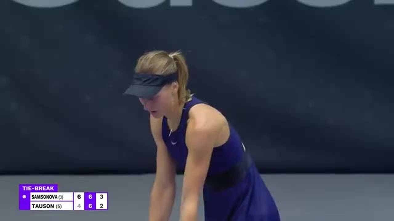 Match Highlights Clara Tauson Vs Ludmilla Samsonova Wta Courmayeur Open 2021 Vidio 5401