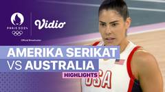 Amerika Serikat vs Australia - Semifinal - Bola Basket Putri - Highlights | Olympic Games Paris 2024